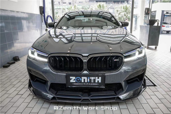 ชิ้นส่วนรถยนต์ ชุดร่างกายใยคาร์บอน สําหรับ BMW M5 F90 M5 F90 ชุดร่างกายใยคาร์บอน หน้าเปลือก Diffuser Spoiler Side Skirt Hood