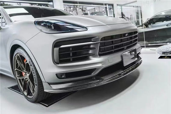สําหรับ Porsche Cayenne Coupe คาร์บอนไฟเบอร์คอร์ดี้คิต คาเยน คูเป้ อัพเกรด FD-style คาร์บอนไฟเบอร์หน้าลิป Diffuser คอร์ดี้คิต