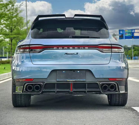 สําหรับ Porsche Mancan คาร์บอน ไฟเบอร์ คอร์ดี้คิต Mancan อัพเกรด CMST-style คาร์บอน ไฟเบอร์หน้าลิป Diffuser Spoiler Widebody Kit
