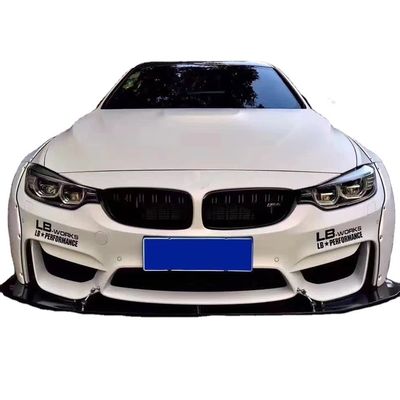 LB Wide-body Kit สําหรับ BMW M4 F82 Wide-body Kit M4 F82 อัพเกรด LB Style ลิปหน้า Diffuser Spoiler คาร์บอน ไฟเบอร์ คอร์ดี้ คิท