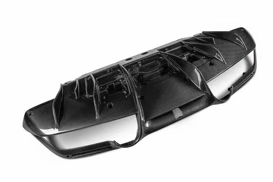 สําหรับ BMW X6M F96 คาร์บอนไฟเบอร์ คอร์ดี้คิต X6M F96 อัพเกรด AE Style คาร์บอนไฟเบอร์หน้าลิปดีฟิวเซอร์ สปอยเลอร์