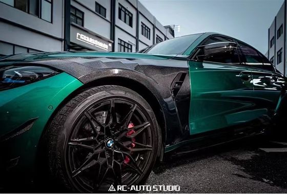 สําหรับ BMW M3 M4 G80 G82 แฟนเดอร์ไฟเบอร์คาร์บอน M3 M4 G80 G82 ปรับปรุงแบบ AE แฟนเดอร์ไฟเบอร์คาร์บอนเบา