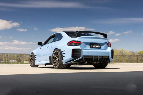 สําหรับ BMW M2 G87 คาร์บอนไฟเบอร์ คอร์ดี้คิต M2 G87 อัพเกรด MP Style คาร์บอนไฟเบอร์ ดิฟฟิวเซอร์ฝีปากด้านหน้า