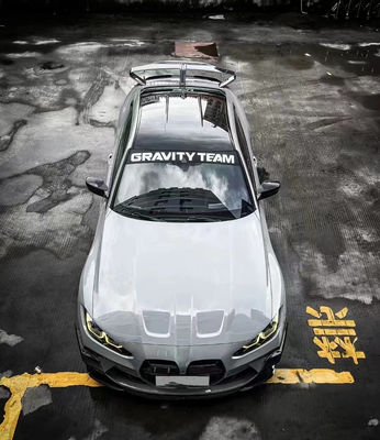 สําหรับ BMW รุ่น 4 G80 G82 M3 M4 สปอยเลอร์ไฟเบอร์คาร์บอน G80 G82 M3 M4 ปีกสปอยเลอร์สไตล์ GTR ที่ปรับปรุงขึ้น
