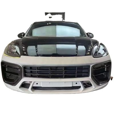 Cayenne Porsche Body Kit เครื่องกระจายริมฝีปากด้านหน้า สายใยคาร์บอนแห้ง