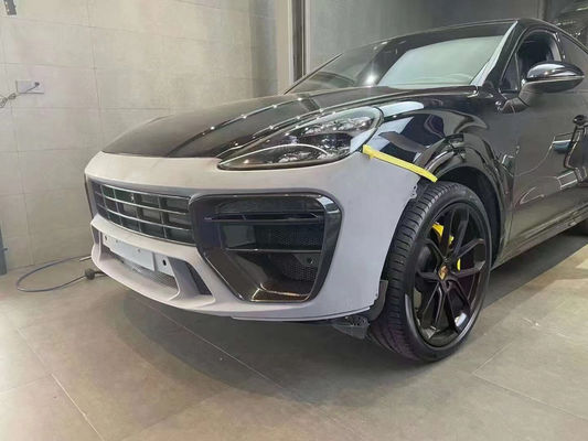 Cayenne Porsche Body Kit เครื่องกระจายริมฝีปากด้านหน้า สายใยคาร์บอนแห้ง