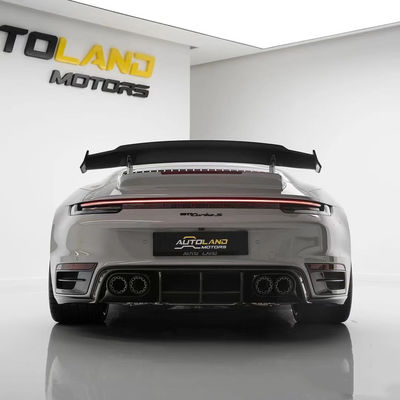 ซ่อม Porsche 992 Body Kit BS Style Turbo Widebody Diffuser สปอยเลอร์ สายใยคาร์บอนแห้ง