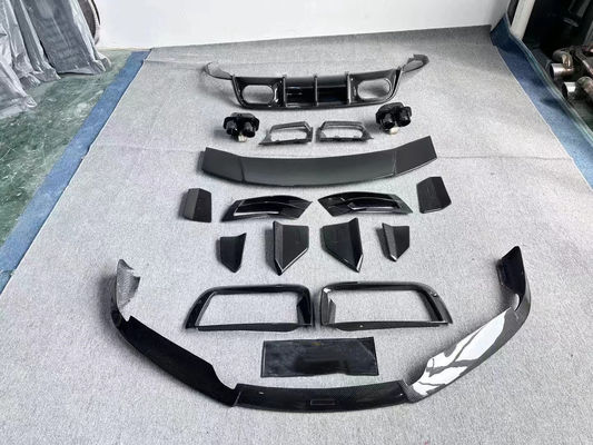 ซ่อม Porsche 992 Body Kit BS Style Turbo Widebody Diffuser สปอยเลอร์ สายใยคาร์บอนแห้ง