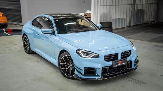 สําหรับ BMW M2 G87 คาร์บอนไฟเบอร์ คอร์ดี้คิต M2 G87 อัพเกรด AE Style คาร์บอนไฟเบอร์ ฟอร์ท ลิป ดีฟิวเซอร์ สปอยเลอร์ คอร์ดี้คิต