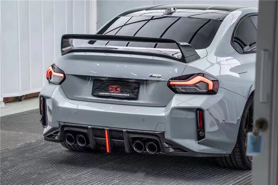 สําหรับ BMW M2 G87 คาร์บอนไฟเบอร์ คอร์ดี้คิต M2 G87 อัพเกรด AE Style คาร์บอนไฟเบอร์ ฟอร์ท ลิป ดีฟิวเซอร์ สปอยเลอร์ คอร์ดี้คิต