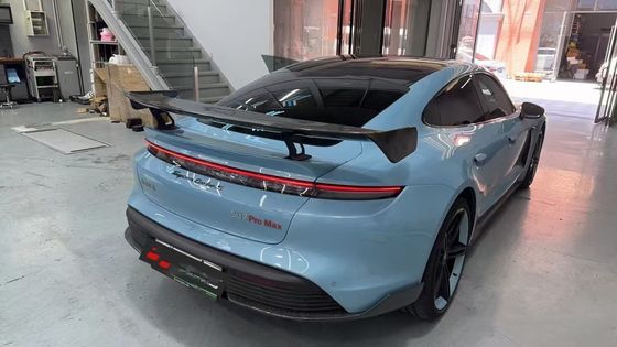 Taycan Porsche Body Kit ไทคัน Wch สไตล์ ไฟเบอร์คาร์บอน สปอยเลอร์วิ่ง