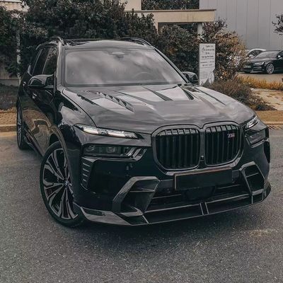สําหรับ BMW X7 คาร์บอนไฟเบอร์ คอร์ดี้คิต X7 อัพเกรด LD-style คาร์บอนไฟเบอร์หน้าลิป Diffuser Spoiler Hood คอร์ดี้คิต