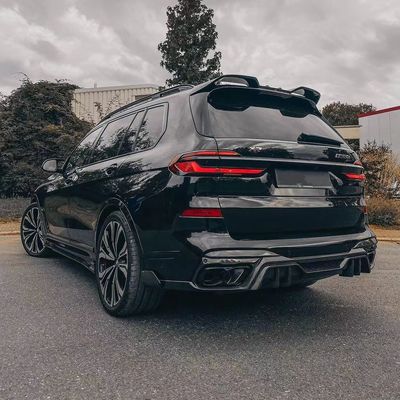 สําหรับ BMW X7 คาร์บอนไฟเบอร์ คอร์ดี้คิต X7 อัพเกรด LD-style คาร์บอนไฟเบอร์หน้าลิป Diffuser Spoiler Hood คอร์ดี้คิต