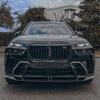 สําหรับ BMW X7 คาร์บอนไฟเบอร์ คอร์ดี้คิต X7 อัพเกรด LD-style คาร์บอนไฟเบอร์หน้าลิป Diffuser Spoiler Hood คอร์ดี้คิต