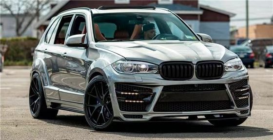 สําหรับ BMW X5 X5M Wide-body Kit X5 X5M อัพเกรด RD Carbon Fiber Style หน้าและหลัง