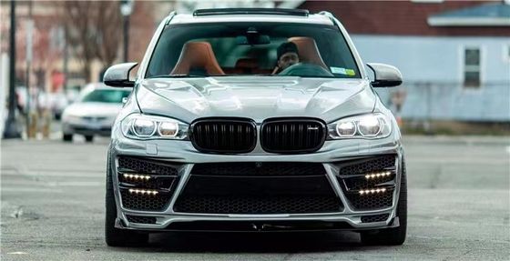 สําหรับ BMW X5 X5M Wide-body Kit X5 X5M อัพเกรด RD Carbon Fiber Style หน้าและหลัง