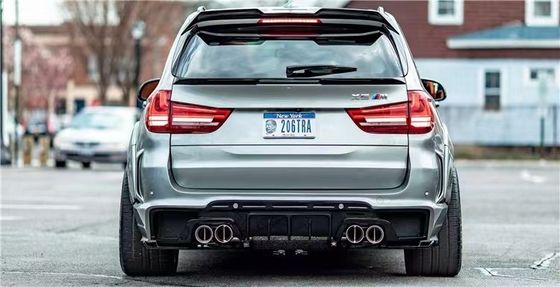 สําหรับ BMW X5 X5M Wide-body Kit X5 X5M อัพเกรด RD Carbon Fiber Style หน้าและหลัง