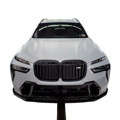 สําหรับ BMW X7 คาร์บอนไฟเบอร์ คอร์ดี้คิต X7 คาร์บอนไฟเบอร์ หน้าลิปดีฟิวเซอร์ สปอยเลอร์ฮูด ด้านกระโปรงกางเกงกางเกงกว้างคอร์ดี้คิต