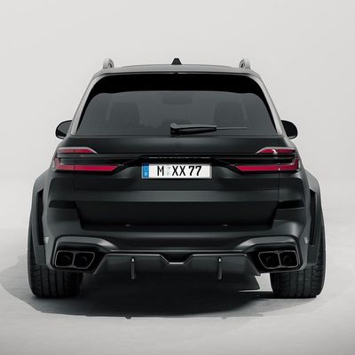 สําหรับ BMW X7 คาร์บอนไฟเบอร์ คอร์ดี้คิต X7 คาร์บอนไฟเบอร์ หน้าลิปดีฟิวเซอร์ สปอยเลอร์ฮูด ด้านกระโปรงกางเกงกางเกงกว้างคอร์ดี้คิต