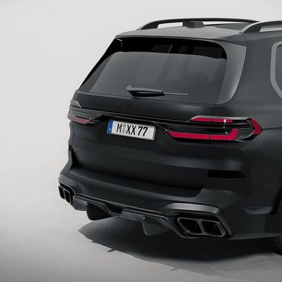 สําหรับ BMW X7 คาร์บอนไฟเบอร์ คอร์ดี้คิต X7 คาร์บอนไฟเบอร์ หน้าลิปดีฟิวเซอร์ สปอยเลอร์ฮูด ด้านกระโปรงกางเกงกางเกงกว้างคอร์ดี้คิต