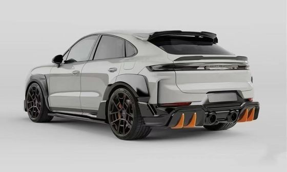 2018 - 2024 Porsche Cayenne Body Kit TH Style Diffuser Spoiler Hood รถยนต์ รอบล้อ