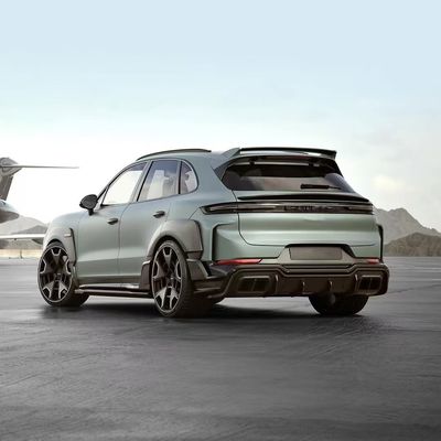 2018 - 2024 Porsche Cayenne Body Kit TH Style Diffuser Spoiler Hood รถยนต์ รอบล้อ