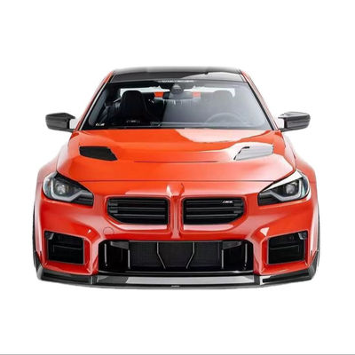 สําหรับ BMW M2 คาร์บอนไฟเบอร์ คอร์ดี้คิต M2 อัพเกรด Vors-style คาร์บอนไฟเบอร์หน้าลิป Diffuser Spoiler Hood
