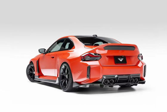 สําหรับ BMW M2 คาร์บอนไฟเบอร์ คอร์ดี้คิต M2 อัพเกรด Vors-style คาร์บอนไฟเบอร์หน้าลิป Diffuser Spoiler Hood
