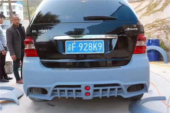 WALD Style Wide Bodyki สําหรับ Mercedes W164 ML300 ML350 ML400 ML500 ML63 ชุดร่างกาย หน้าและหลัง กระโปรงชนิดข้าง