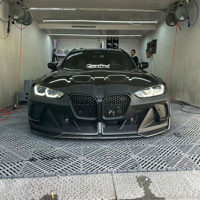 4 คูเป้ Bmw M3 คอร์ดี้คิต สีน้ําเงิน เปลี่ยนหน้า GEEX Style แบมเปอร์หน้า