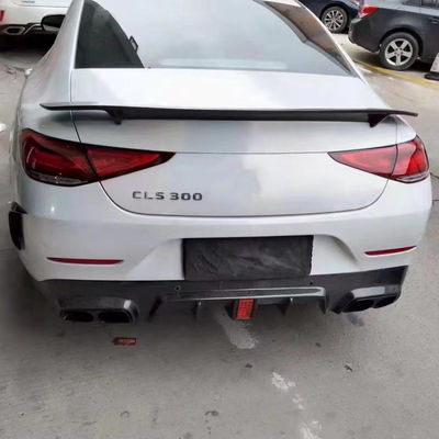 ขาย 2018-2022 สําหรับ Mercedes CLS300 CLS350 W257 คาร์บอน ไฟเบอร์ คอร์ดี้ คิต CLS ไฟเบอร์ คาร์บอน หน้าสกูป สปอยเลอร์ ดิฟฟิวเซอร์หลัง