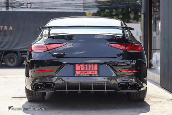 ขาย 2018-2022 สําหรับ Mercedes CLS300 CLS350 W257 คาร์บอน ไฟเบอร์ คอร์ดี้ คิต CLS ไฟเบอร์ คาร์บอน หน้าสกูป สปอยเลอร์ ดิฟฟิวเซอร์หลัง