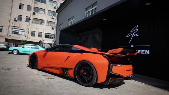 I8 BMW Body Kit Car 2018 - 2019 สปอยเลอร์ไฟเบอร์คาร์บอนหน้า แบมเปอร์ สปอยเลอร์ปีก