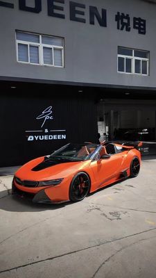 I8 BMW Body Kit Car 2018 - 2019 สปอยเลอร์ไฟเบอร์คาร์บอนหน้า แบมเปอร์ สปอยเลอร์ปีก