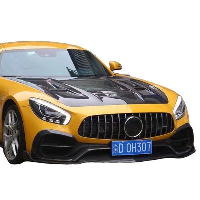 สําหรับ Mercedes AMG GT คาร์บอน ไฟเบอร์ คอร์ดี้คิต AMG GT คาร์บอน ไฟเบอร์ หน้าลิป ดิฟฟิวเซอร์ สโปเลอร์