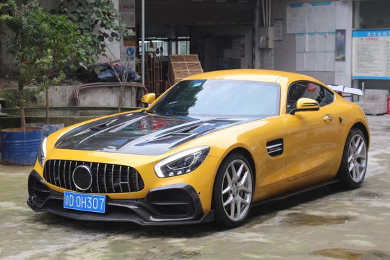 สําหรับ Mercedes AMG GT คาร์บอน ไฟเบอร์ คอร์ดี้คิต AMG GT คาร์บอน ไฟเบอร์ หน้าลิป ดิฟฟิวเซอร์ สโปเลอร์