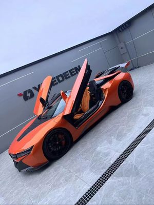 I8 BMW Body Kit Car 2018 - 2019 สปอยเลอร์ไฟเบอร์คาร์บอนหน้า แบมเปอร์ สปอยเลอร์ปีก
