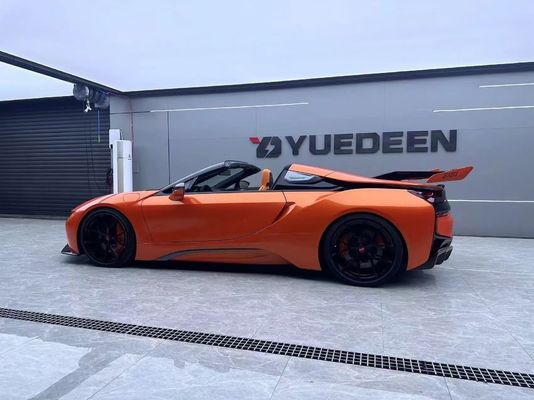 I8 BMW Body Kit Car 2018 - 2019 สปอยเลอร์ไฟเบอร์คาร์บอนหน้า แบมเปอร์ สปอยเลอร์ปีก
