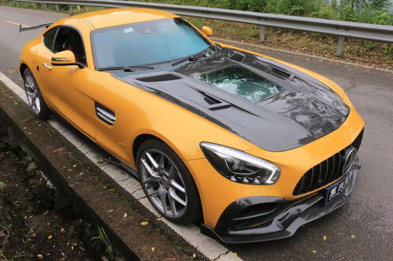 สําหรับ Mercedes AMG GT คาร์บอน ไฟเบอร์ คอร์ดี้คิต AMG GT คาร์บอน ไฟเบอร์ หน้าลิป ดิฟฟิวเซอร์ สโปเลอร์