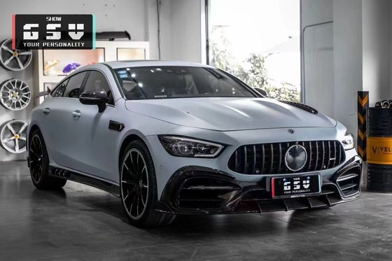 สําหรับ Mercedes AMG GT50 53 63 คาร์บอน ไฟเบอร์ คอร์ดี้คิต AMG GT50 53 63 อัพเกรดท็อปสไตล์ คาร์บอน ไฟเบอร์หน้าลิป ดิฟฟิวเซอร์ สโปเลอร์