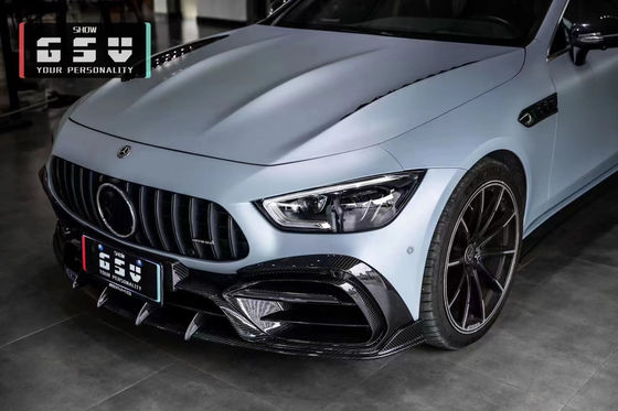 สําหรับ Mercedes AMG GT50 53 63 คาร์บอน ไฟเบอร์ คอร์ดี้คิต AMG GT50 53 63 อัพเกรดท็อปสไตล์ คาร์บอน ไฟเบอร์หน้าลิป ดิฟฟิวเซอร์ สโปเลอร์