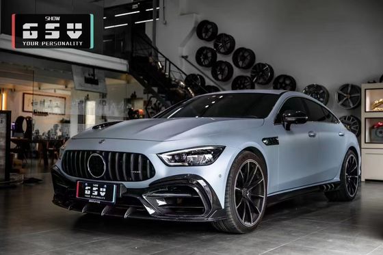 สําหรับ Mercedes AMG GT50 53 63 คาร์บอน ไฟเบอร์ คอร์ดี้คิต AMG GT50 53 63 อัพเกรดท็อปสไตล์ คาร์บอน ไฟเบอร์หน้าลิป ดิฟฟิวเซอร์ สโปเลอร์