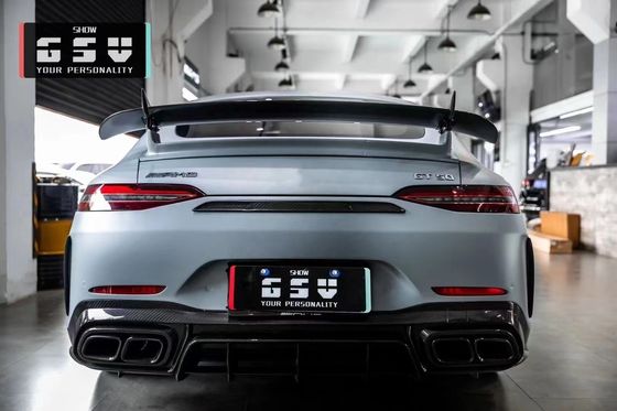 สําหรับ Mercedes AMG GT50 53 63 คาร์บอน ไฟเบอร์ คอร์ดี้คิต AMG GT50 53 63 อัพเกรดท็อปสไตล์ คาร์บอน ไฟเบอร์หน้าลิป ดิฟฟิวเซอร์ สโปเลอร์