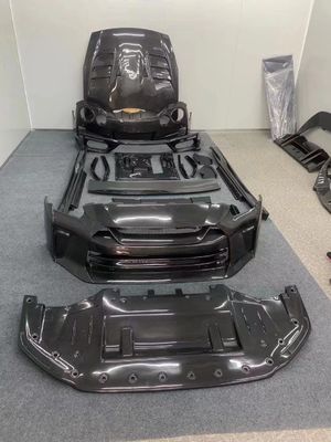 สําหรับ Nissan GTR R35 คาร์บอนไฟเบอร์ คอร์ดี้คิต GTR อัพเกรด Top Style คาร์บอนไฟเบอร์หน้าและหลัง