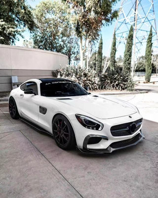 สําหรับ Mercedes AMG GT คาร์บอน ไฟเบอร์ คอร์ดี้คิต AMG GT คาร์บอน ไฟเบอร์ หน้าลิป ดิฟฟิวเซอร์ สโปเลอร์