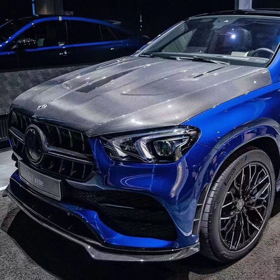 ผลิตภัณฑ์ใหม่ โฮดไฟเบอร์คาร์บอน สําหรับ Mercedes GLE Coupe GLE หมวกเครื่องเคลือบไฟเบอร์คาร์บอน