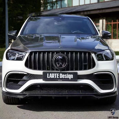ผลิตภัณฑ์ใหม่ โฮดไฟเบอร์คาร์บอน สําหรับ Mercedes GLE Coupe GLE หมวกเครื่องเคลือบไฟเบอร์คาร์บอน