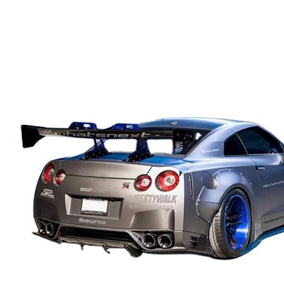 สีเงิน GTR Nissan Body Kit LB Style สปอยเลอร์ รถ แปะหางปีก