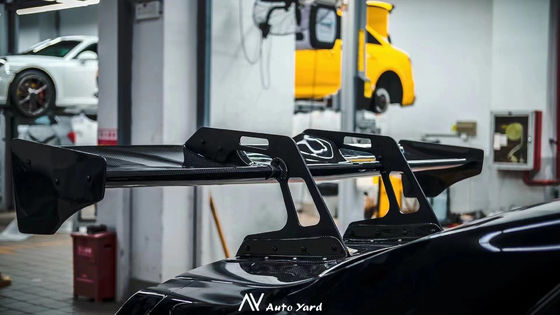 สีเงิน GTR Nissan Body Kit LB Style สปอยเลอร์ รถ แปะหางปีก