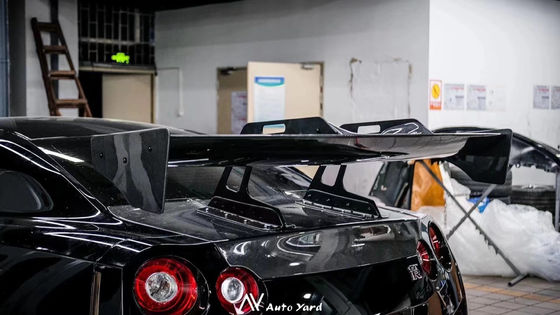 สีเงิน GTR Nissan Body Kit LB Style สปอยเลอร์ รถ แปะหางปีก